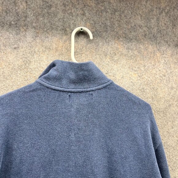 Polo Ralph Lauren Pullover Mens Large Blue Quarter Zip Fleece Sweater Fleece - Picture 3 of 10
